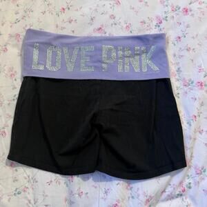 Y2K PINK Victoria Secret YOGA SHORTIE SHORTS